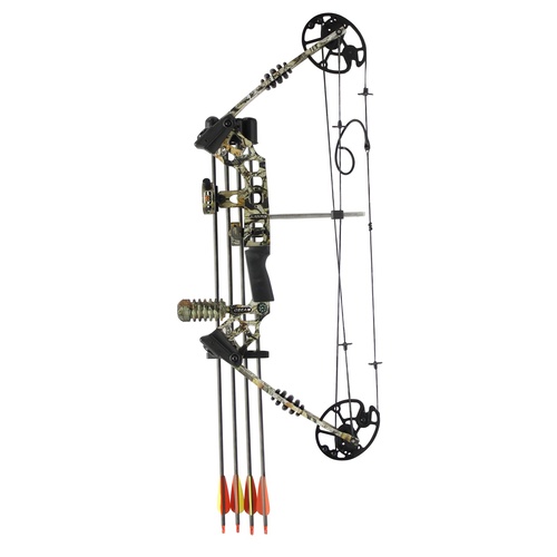 Pro-Tactical C120 Compound Bow 20-70lbs Camo inc Arrows etc - C120-SETC