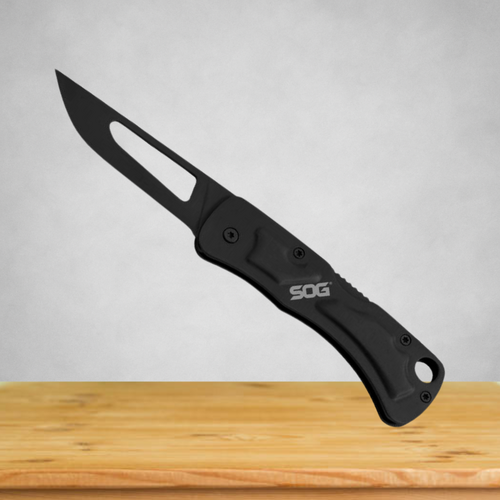 SOG Centi II Black Oxide Keychain Folding Knife - CE1012-CP