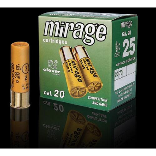 Clever Ammo Mirage Competition Load 20ga 28gr 7 Shot Size - CMC20T3287