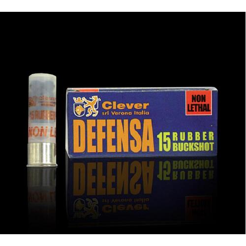 Clever Ammo 12ga Rubber Buckshot Pellets Steel & Lead Free - CMDEFENSA