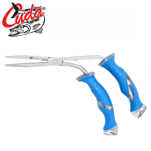 Cuda 9" Titanium Bonded Stainless Steel Pistol Grip Pliers - Freshwater - CU-18096