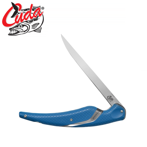 Cuda 6.5" Titanium Bonded Folding Fillet Knife - CU-18205