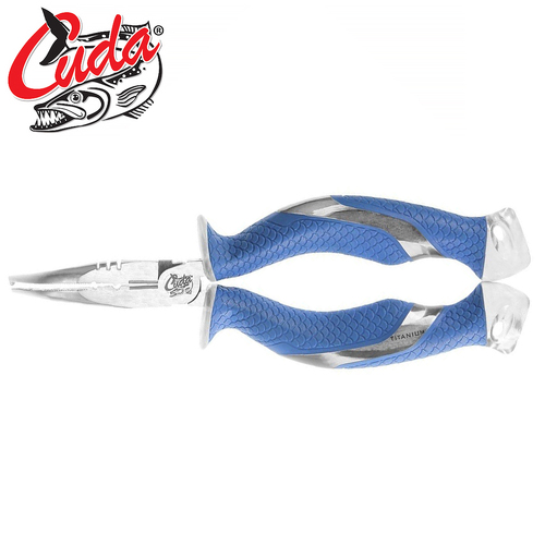 Cuda 7" Titanium Bonded Pliers with Ring Splitter - CU-18838-001