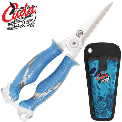 Cuda 8" Titanium Bonded Snip with Sheath - CU-23010