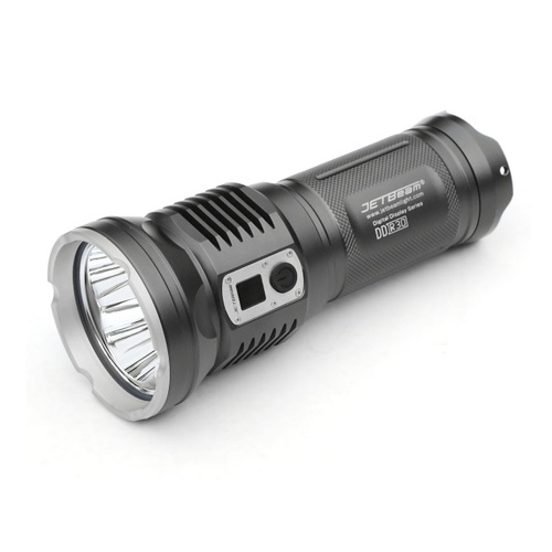 JETBeam DDR30 LED Rechargeable Torch with Pouch and Batteries - 3200 Lumens - DDR30