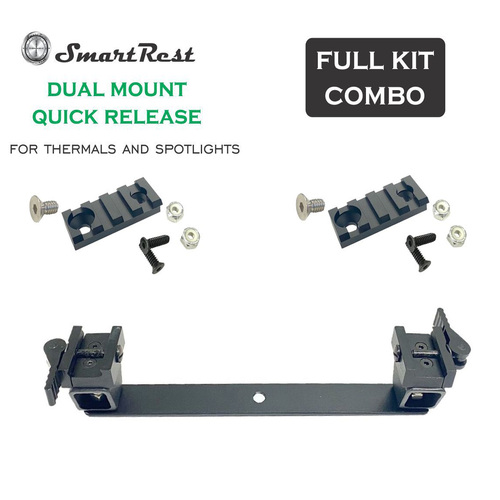 SmartRest Dual QR Mount + 2 Rails - E-SRDQR-FK