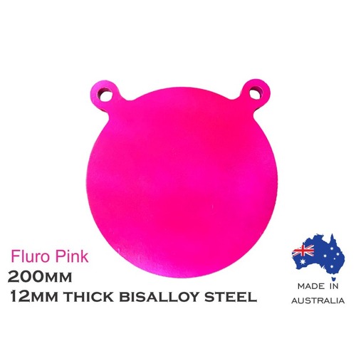 Eagleye Bisalloy Steel Gong 200mm Fluro Pink - EEG200FP