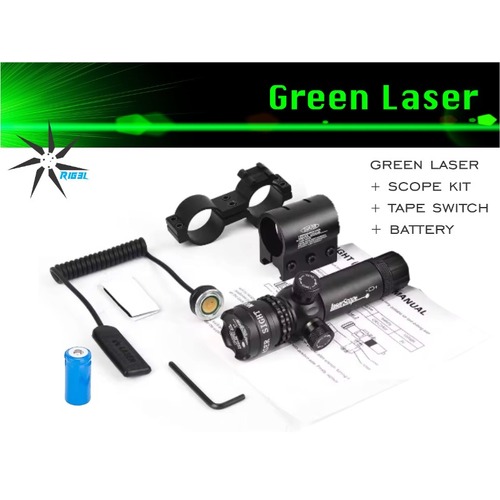 Eagleye Green Laser with Scope Kit & Rechargeable Battery - EEGL+Scopekit 