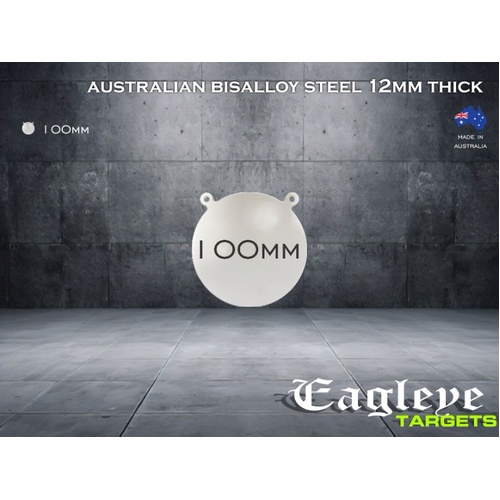 Eagleye Bisalloy Steel Gong 100mm - White - EEGONG100