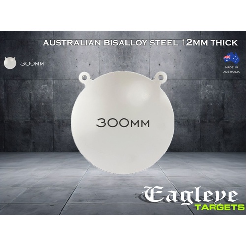 Eagleye Bisalloy Steel Gong 300mm - White - EEGONG300