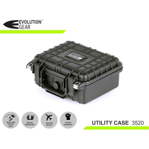 Evolution Gear Utility Hard Case Orange - 270 x 240 x 125 - EG-3520-YEW