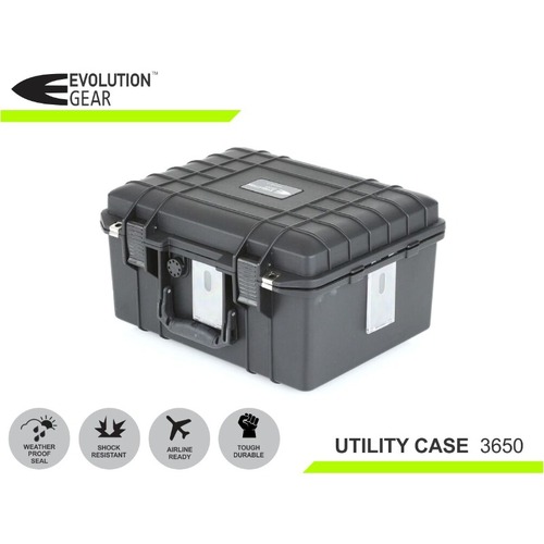 Evolution Gear Utility Lite Black Hard Case-482 x 367 x 264-EG-3650
