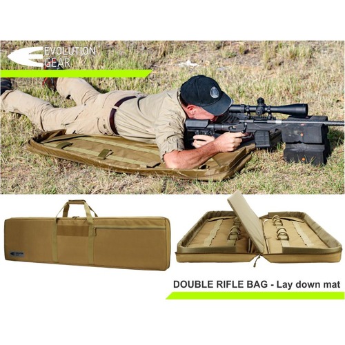 Evolution Gear 50 Double Rifle Bag Desert Tan - 1270 x 330 x 84 - EG-DRB_50-T