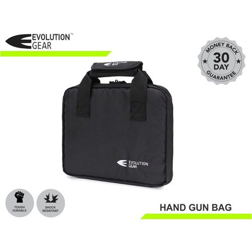 Evolution Gear Hand Gun Soft Bag with 5 Magazine Slots - Black - EG-SCHG-600