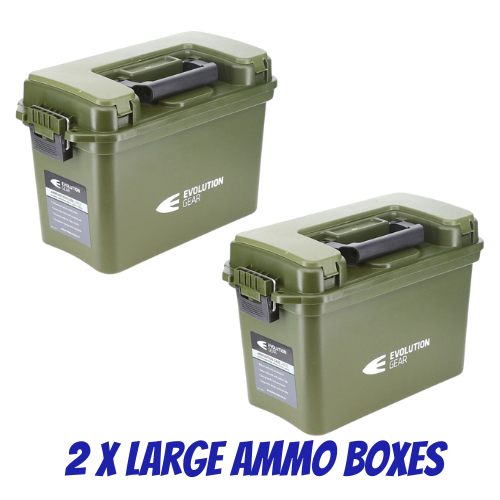 Evolution Gear Large Ammo Box in Olive Drab - 2 Pack - AC_LARGE_OD