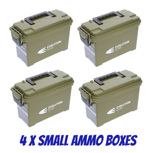 Evolution Gear Small Ammo Case in Olive - 4 Pack - EG_AC_SMALL_OLV