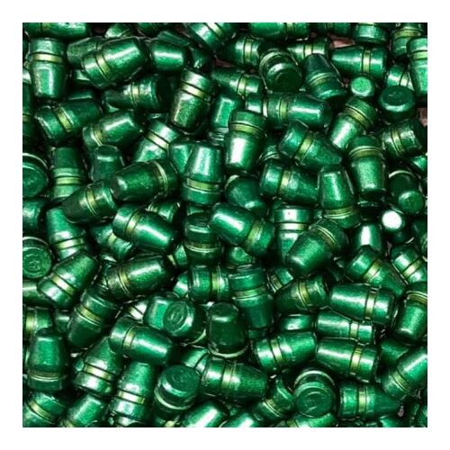 Eminence Projectiles 122 gr Flat Point Bevel Base 38 Special - 357 Mag 0.357 - Dark Green - 500 Pack - EP-38-122357-B5DG
