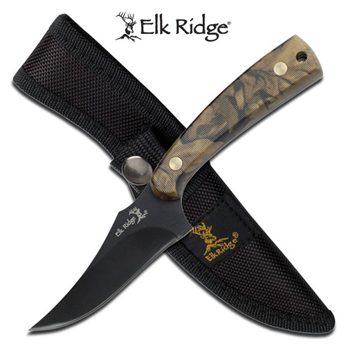 Elk Ridge Camo Handle Hunting Knife ER-299C