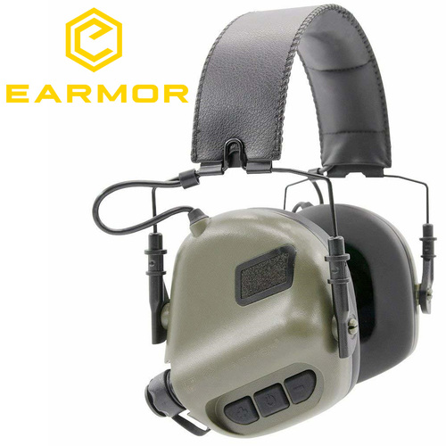 Earmor Premium Electronic Shooting Earmuffs M31- Foliage Green - ER01887SF-GR