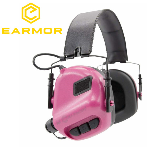 Earmor Premium Electronic Shooting Earmuffs M31- Pink - ER01887SF-PK
