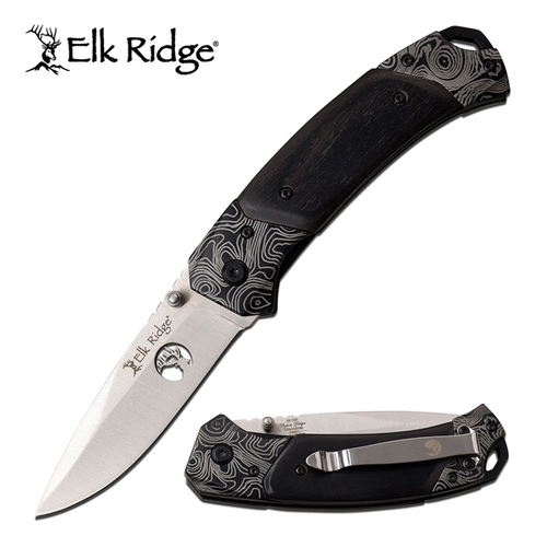 Elk Ridge Knife 7.75" Overall Folder - ER940BK