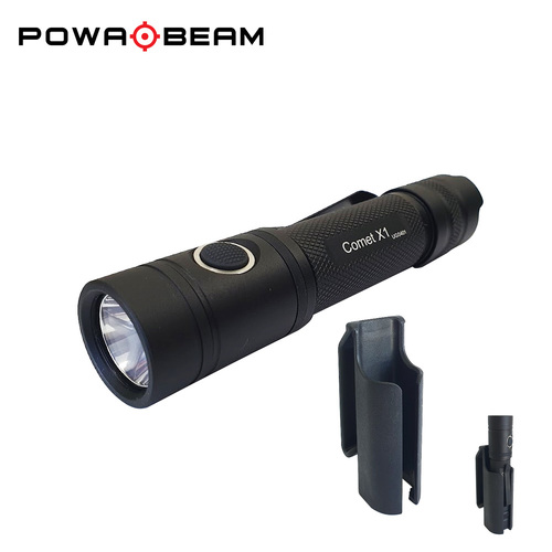 Powa Beam Comet X1 Rechargeable LED Torch + Holster - F-CX1-HOL