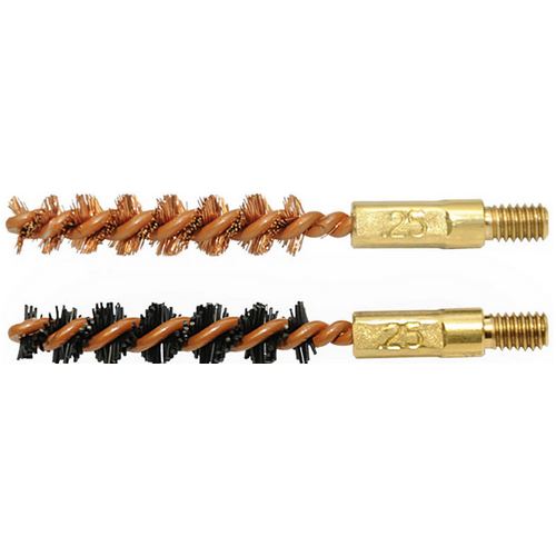 Otis .243cal/6mm/.250cal/.257cal Bore Brush 2 Pack (1 Nylon/1 Bronze) FG-325-NB