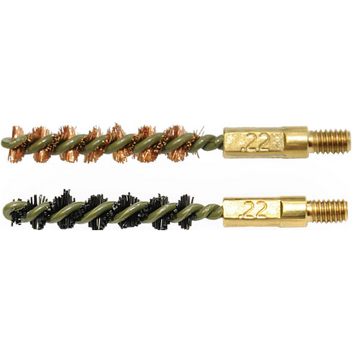Otis 9mm, .38SPL, .380, .375 Cal Bore Brush 2 Pack (1 Nylon/1 Bronze) FG-338-NB
