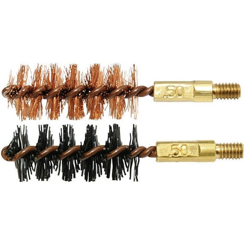 Otis .50cal/12.7mm Bore Brush 2 Pack (1 Nylon/1 Bronze) FG-350-NB