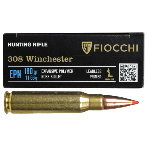 Fiocchi 308 Cal Extrema With Hornady 180gr Polymer SST Tip- 20 Rounds