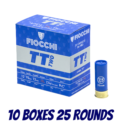 Fiocchi Italy TT Two 28gr #7.5 1330 FPS 12G - 250 Pack - FI-86221700