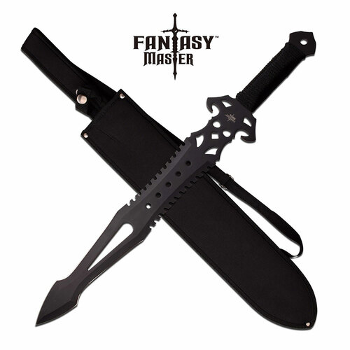 Fantasy Master Short Sword Double Edge Full Tang Battle Blade 25" Overall