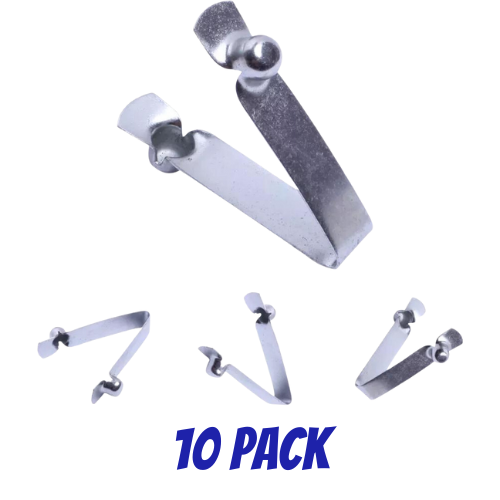 Push Snap Button Spring Clip - Tent Pole Clips / Kayak Paddle Spring Clip 20 - 25mm Tube with 8mm Dual Button