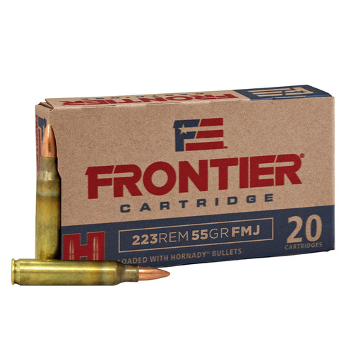 Frontier 223 Rem 55 grain FMJ Ammo - 20 Rounds - FR100