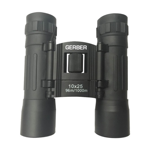 Gerber 10x25 Compact Roof Prism Rubber Coated Binocular - GBP1025