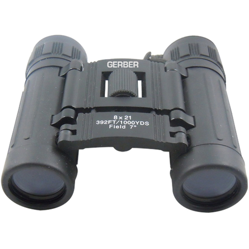 Gerber 8x21 Compact Roof Prism Rubber Coated Binocular - GBP821
