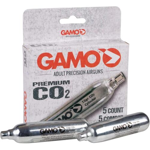 Gamo 12-Gram Replacement CO2 Canisters - 5 Pack  - GC02