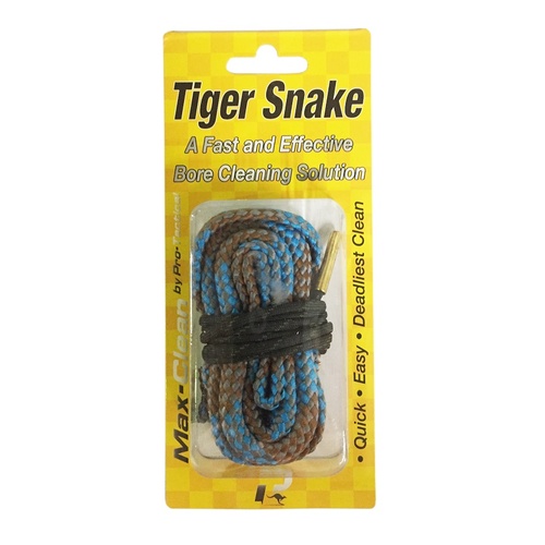 Max-Clean Tiger Snake Bore Rope - 270cal Rifle (.270, 7mm, .284, .280) - GCTS-270CAL
