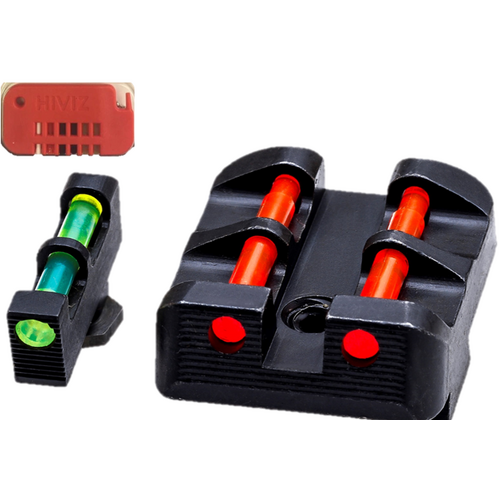 HIVIZ Fiber Optic Target Sight Set for Glock with Interchangeable Inserts GLT178