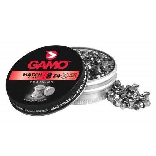 Gamo Pellets Match Classic Flat Nose 0.177 Cal 7.56 Grain - 500 Pcs GPM177