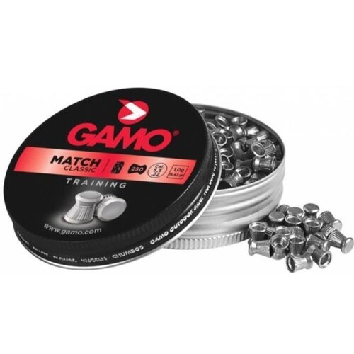 Gamo Pellets Match Classic Flat Nose 0.22 Cal 15.42 Grain - 250 Pcs GPM22