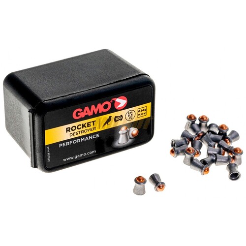 Gamo Rocket Destructor Pellets .22 Cal 14.5 Grain - 100 Pcs GPROCK22