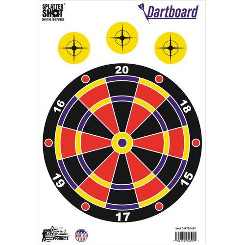 Pro-Shot Splatter Shot 12x18" Dartboard Target 8-pack - GS-DART-8PK