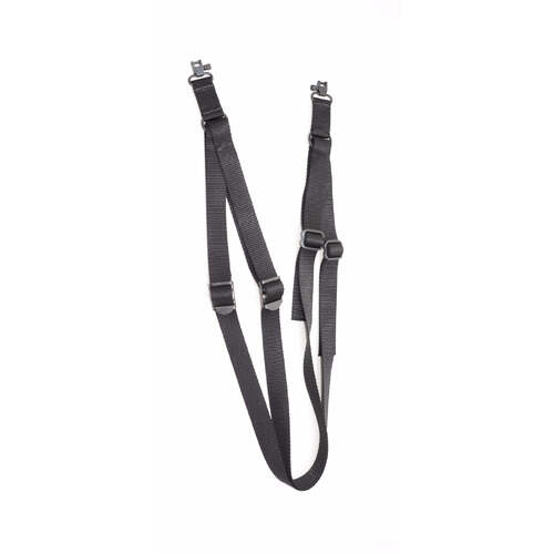 Grovtec 72x1¼" Nylon Web Backpack Sling-Black w/ Swivels - GTSL25