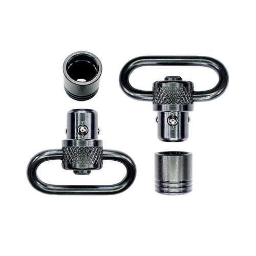 Grovtec Push Button Swivel Set 1" Loops Black - GTSW06