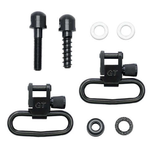 Grovtec Machine Screw Fore End Swivel Set 1.25" Loops Black - GTSW08