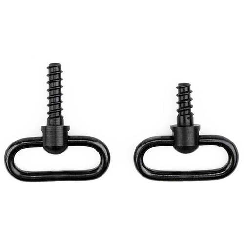 Grovtec Wood Screw Fore End Swivel Set 1" Loops Black Non-Detachable - GTSW78