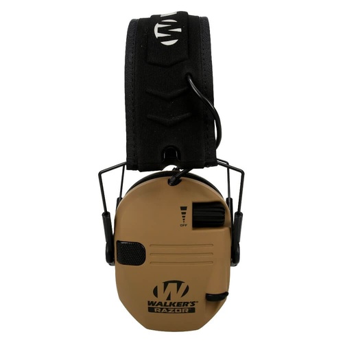 Walker's Razor Slim Electronic Multicam Muffs in Battle Brown - GWP-RSEM-BB