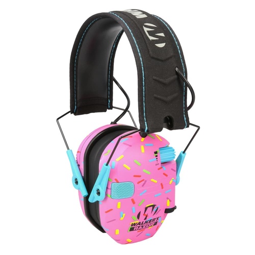 Walker's Razor Slim Electronic Earmuffs - Pink Sprinkles - GWP-RSEM-SPRNKP