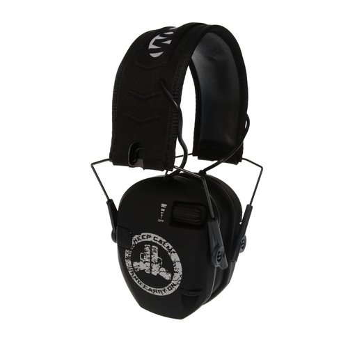 Walker's Razor Slim Electronic Earmuffs - Keep Calm Carry On - GWP-RSEMFS-KCCO